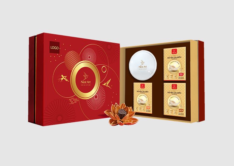 Hộp quà tết tổ yến sào khánh hòa Happybox